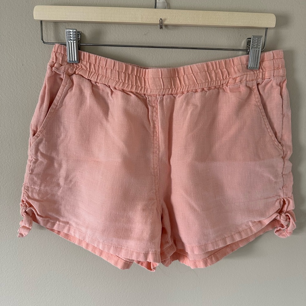 Sanctuary 100% Linen Pink Shorts